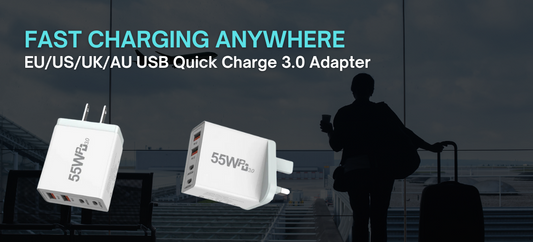 Fast Charging Anywhere: EU/US/UK/AU USB Quick Charge 3.0 Adapter