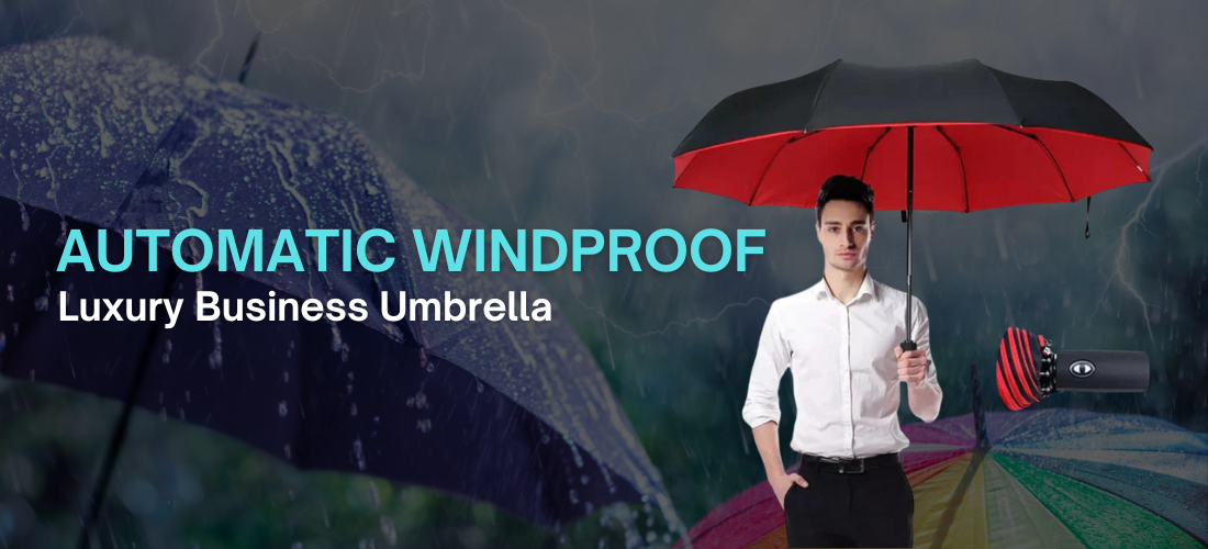 Automatic Windproof Luxury Business Umbrella: A Perfect Blend of Elegance and Utility