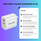 65W USB-C Quick Charging Plug (AU/EU/UK/US) – Fast PD Charger for iPhone 14, Xiaomi, Huawei, and Samsung