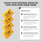 Kodak Genuine Micro SD Card - 32GB, 64GB, 128GB, 256GB, Class 10, with SD Adapter for Phones, Tablets, Cameras, and GoPro