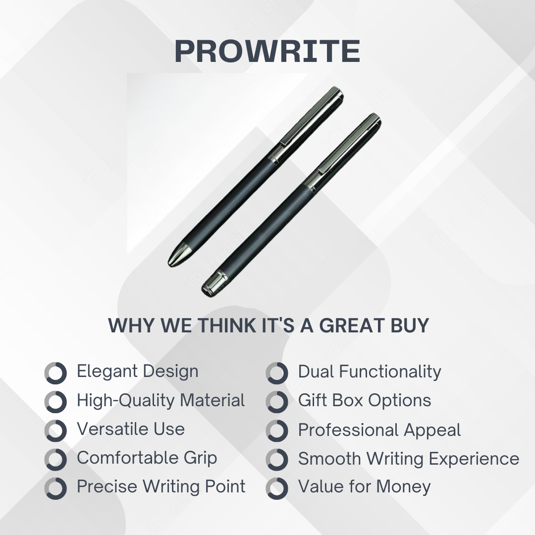 ProWrite Premium Ballpoint and Gel Pen Set