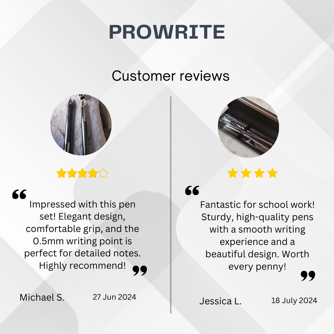 ProWrite Premium Ballpoint and Gel Pen Set