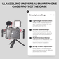 Ulanzi Lino Universal Smartphone Cage Protective Case with Side Handle Rig for iPhone 16, 15, 14, 13, 12 Pro Max, Samsung, Xiaomi, and OPPO