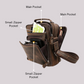 JOYIR New Genuine Leather Men's Vintage Handbag: Small Flap Shoulder Bag for Casual Office, Fashion Crossbody Bag