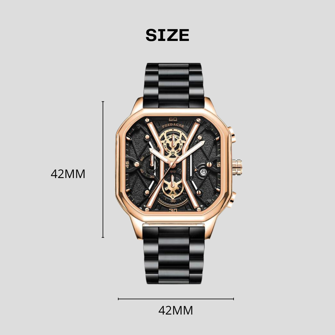 Original POEDAGAR Luxury Men's Wristwatch