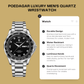 Original POEDAGAR Luxury Men's Quartz Wristwatch