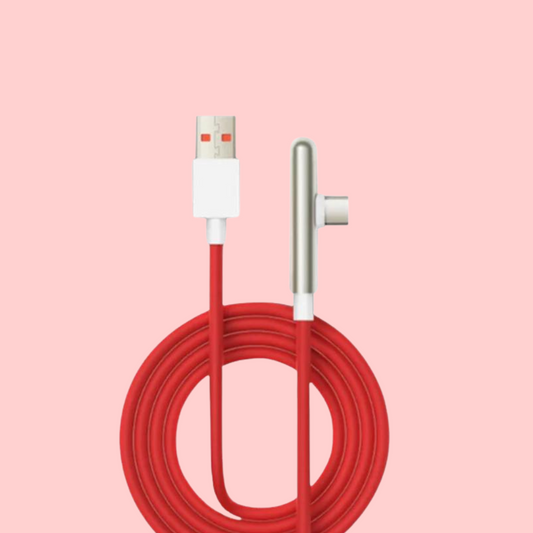 Original OnePlus USB Type-C Game Elbow Cable with Super VOOC 80W 8A Fast Charging 90 Degree Bend for OnePlus 10 Pro Nord CE 3 OnePlus 9 and OnePlus 8