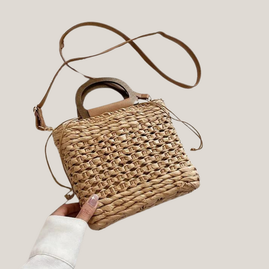 Women's Luxury Designer Handbag High Quality Beach Tote Bag - Summer Wallet Drawstring Crochet Woven Purse