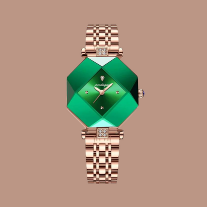 Original Luxury Green Diamond Women's Quartz Watch