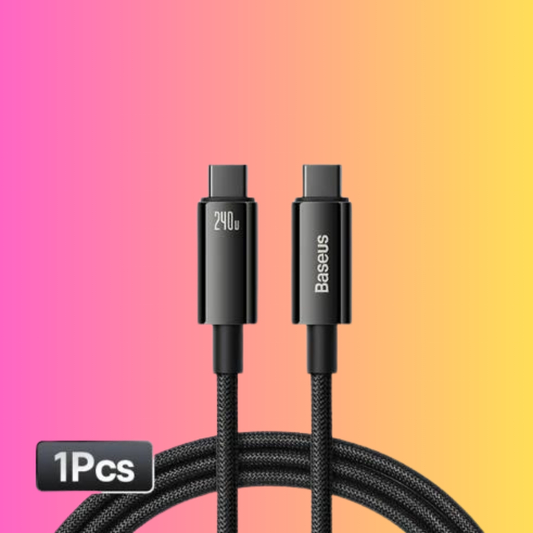 USB Type-C PD3.1 Fast charge 240W Data Cable for iPhone 15 Samsung S23 MacBook Laptops