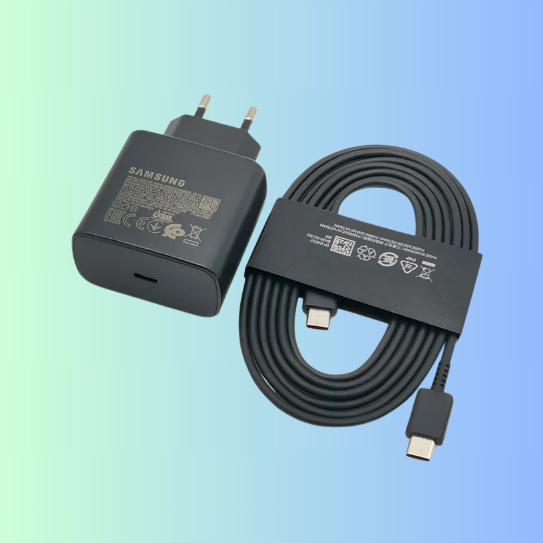 Samsung 45W Super Fast Charger Adapter with 1.8M Type-C Cable for Galaxy S24/S23/S22 and More