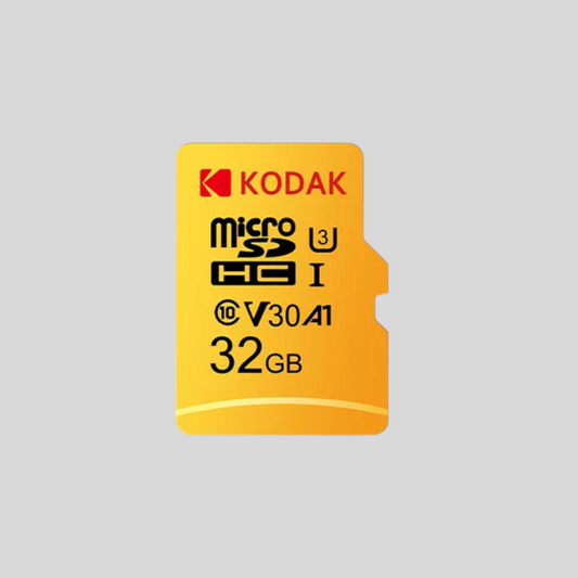 Kodak Genuine Micro SD Card - 32GB, 64GB, 128GB, 256GB, Class 10, with SD Adapter for Phones, Tablets, Cameras, and GoPro