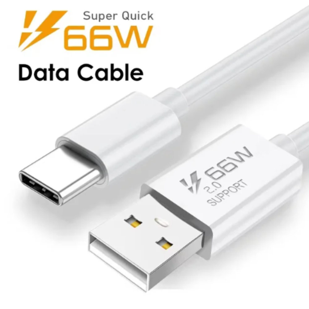 USB-A to Type-C 66W 3A Fast Charging Long Cable for Android, iPad, External SSD, and Other USB-to-Type-C Devices