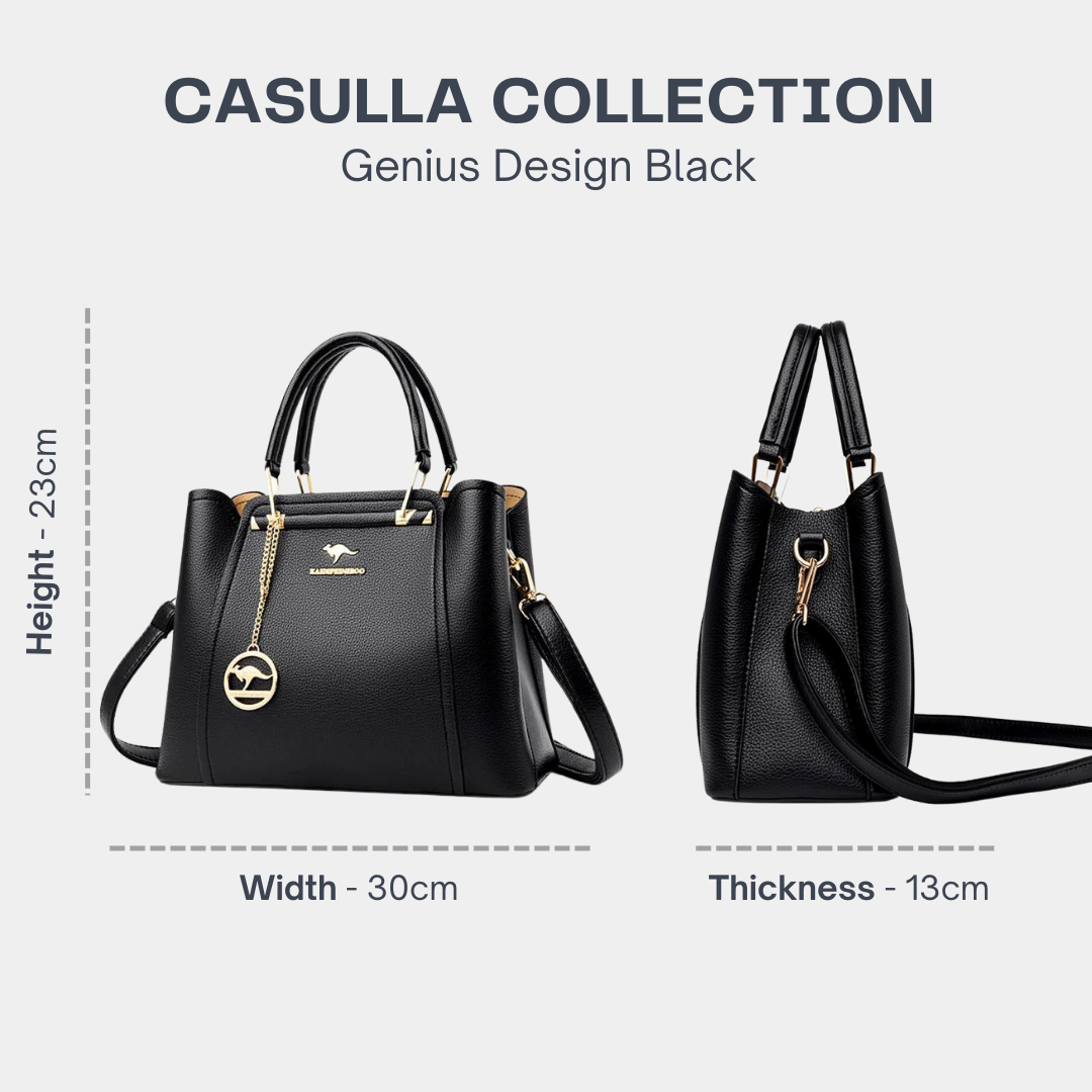 Genius Design Luxury Leather Shoulder Handbag