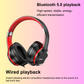 Lenovo HD200 Over-Ear Bluetooth Headphones – Foldable Wireless Noise-Canceling HIFI Stereo Gaming Headset for Computers