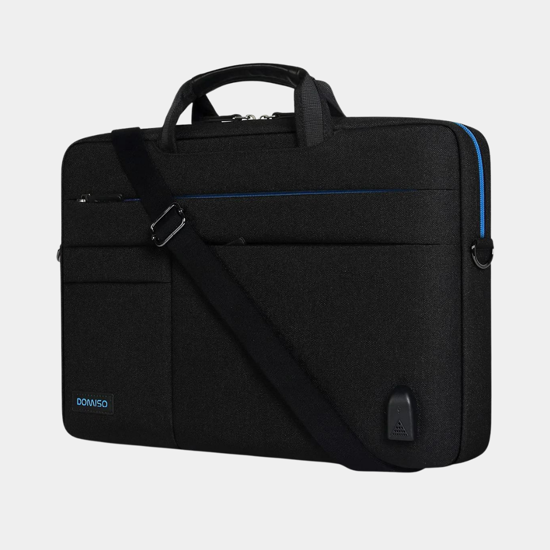 DOMISO Multi-Functional Laptop Sleeve Briefcase Messenger Bag