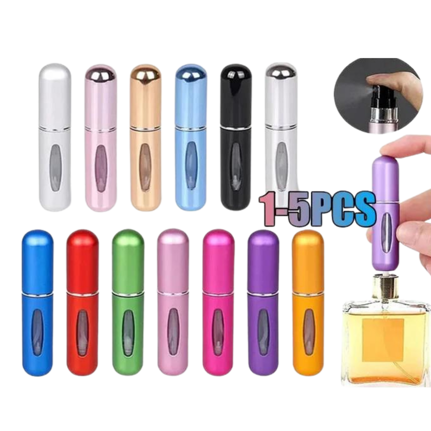 Perfume Refill Bottle Portable Mini Refillable Spray for Travel