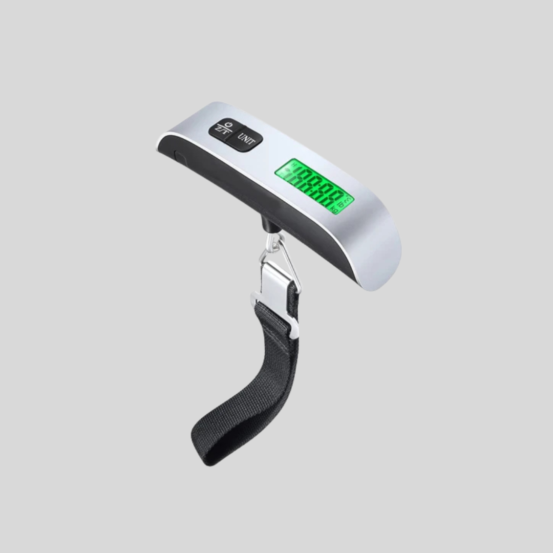 50kg/10g Digital Hanging Scale - Portable Electronic Balance for Kitchen, Luggage, and Travel