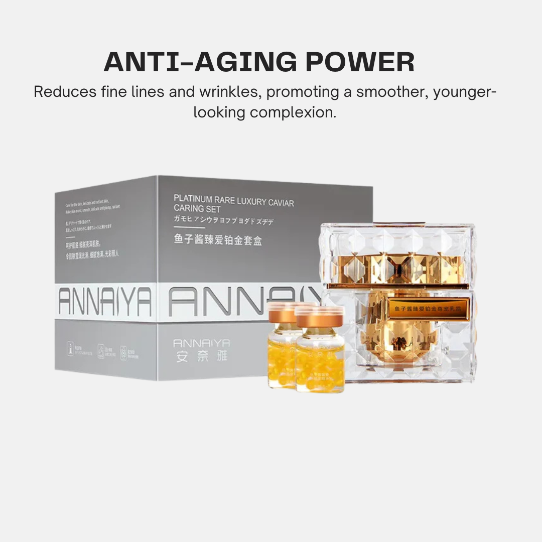 Korean Anti-Aging Firming & Moisturizing Caviar Skincare Set