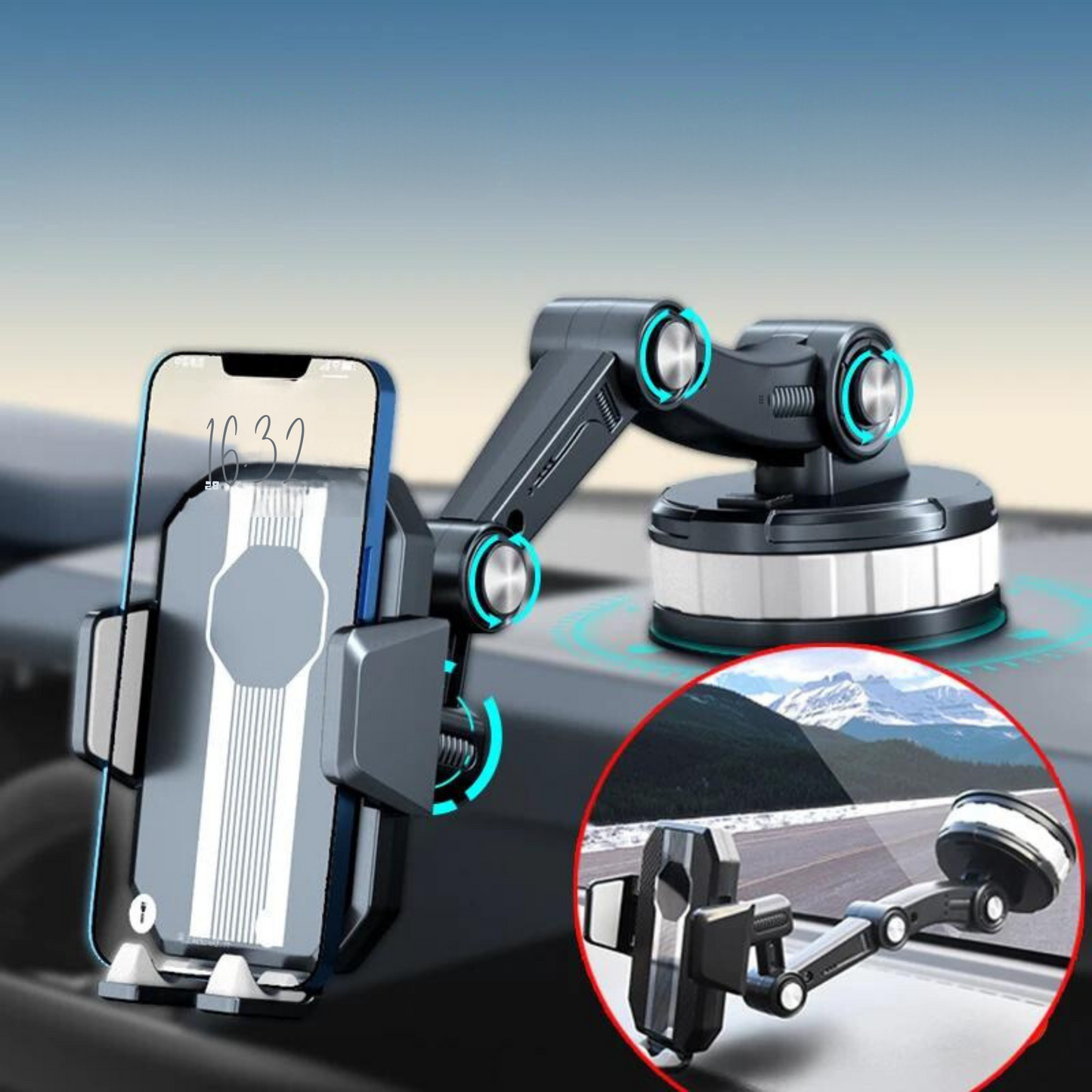 Ultimate 360° Suction Car Phone Holder