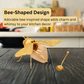 Bee-Shaped Honey Pot: Decorative Storage Container with Spoon for Kitchen Spice and Seasoning