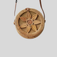 Women's Handmade Straw Rattan Bag – Square and Round Styles, Boho Woven Beach Handbag for Summer