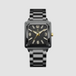 Original POEDAGAR Luxury Square Quartz Military Watch for Men