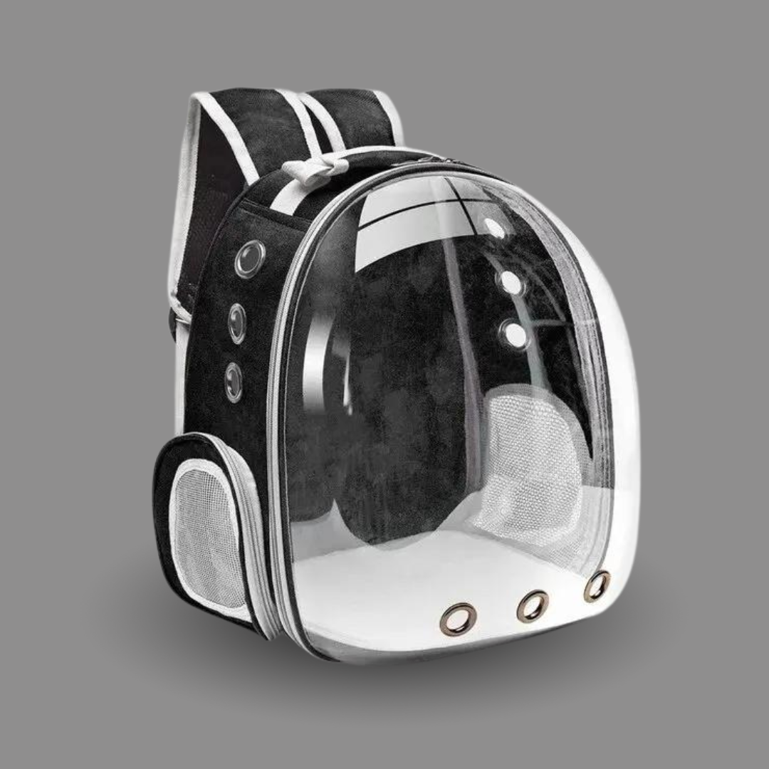 Transparent Capsule Bubble Cat Pet Backpack: Breathable Carrier for Travel with Small Animals, Puppies, Kittens, and Birds