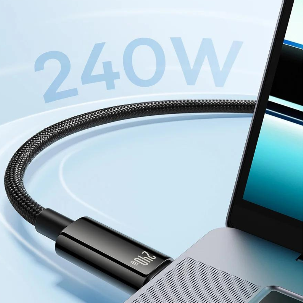 USB Type-C PD3.1 Fast charge 240W Data Cable for iPhone 15 Samsung S23 MacBook Laptops