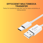 USB-A to Type-C 66W 3A Fast Charging Long Cable for Android, iPad, External SSD, and Other USB-to-Type-C Devices