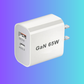 65W USB-C Quick Charging Plug (AU/EU/UK/US) – Fast PD Charger for iPhone 14, Xiaomi, Huawei, and Samsung