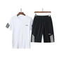 Men's Casual Short-Sleeve Loose-fit Sports Set with Breathable Fabric, Quick-Drying T-Shirt & Short