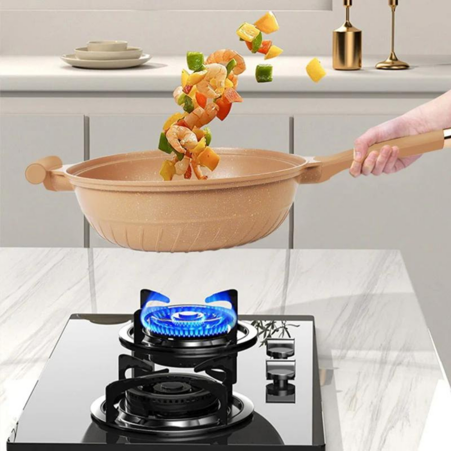 Best Non-Stick Pan with Integrated Steam Basket