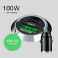 100W PD USB Car Charger – Fast Charging Adapter for iPhone, Xiaomi, Samsung, Huawei with QC3.0 and Type-C Compatibility