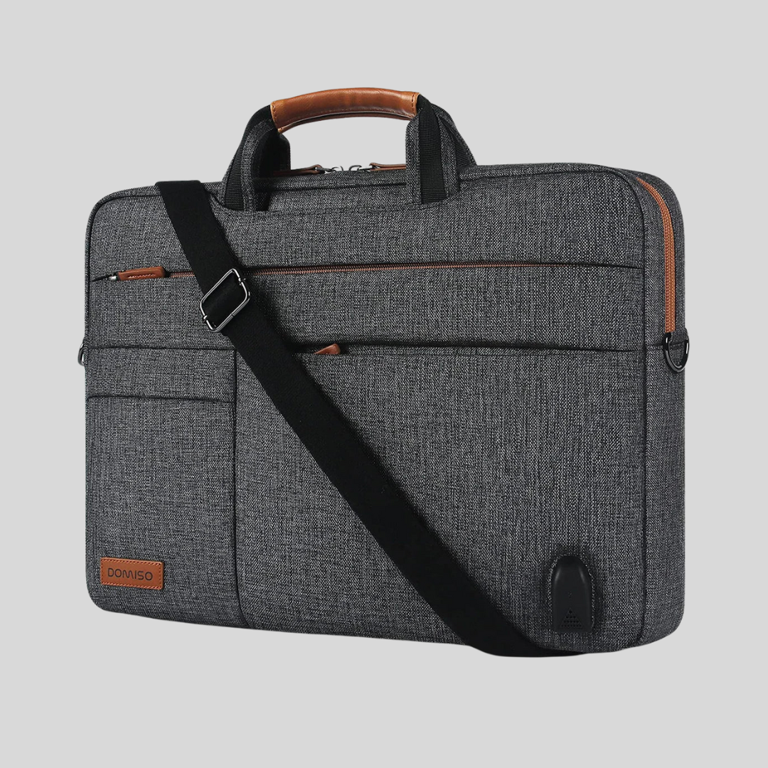 DOMISO Multi-Functional Laptop Sleeve Briefcase Messenger Bag