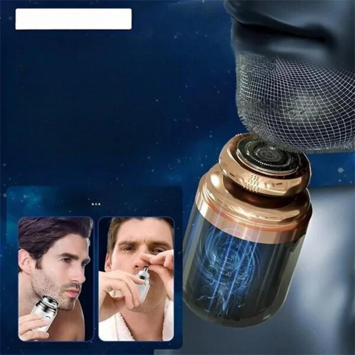 Mini Electric Shaver Portable Washable Rechargeable Electric Razor With Nose Hair Trimmer