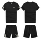 Men's Casual Short-Sleeve Loose-fit Sports Set with Breathable Fabric, Quick-Drying T-Shirt & Short