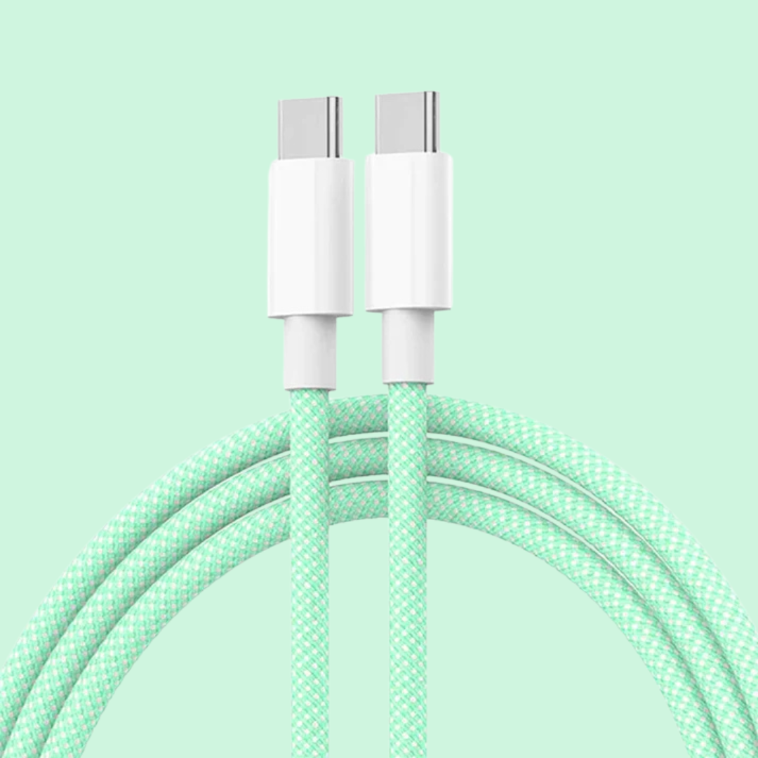 Usb C to Type C Fast Charging PD 60W Mobile Phone Date Cable For Iphone15 Android Samsung Huawei Type C Braided Charger Cable