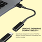 USB Type-C Female to Square Plug Converter Adapter And Cable For Laptop