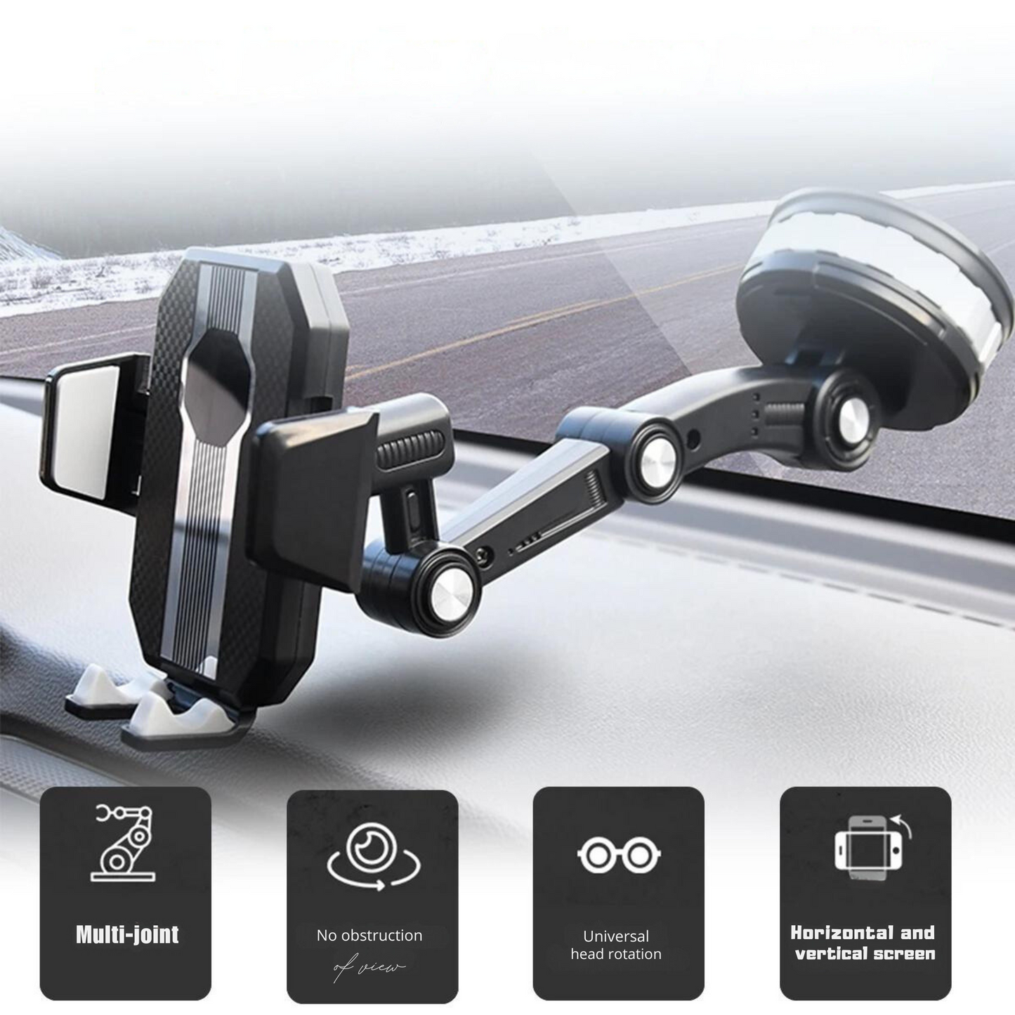 Ultimate 360° Suction Car Phone Holder