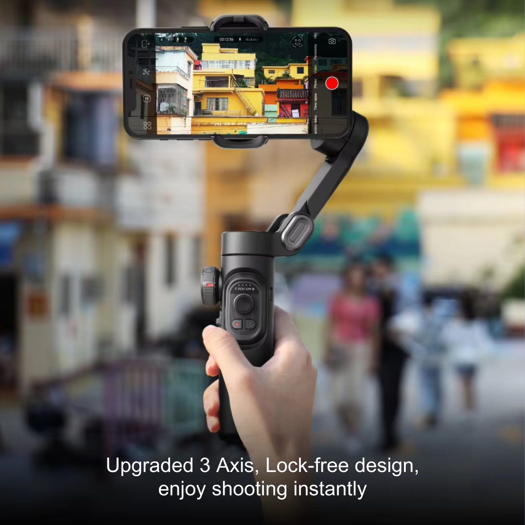 AOCHUAN 3-Axis Handheld Gimbal Stabilizer SmartXE for Smartphone for iPhone Android AI Face Tracking TikTok Vlog