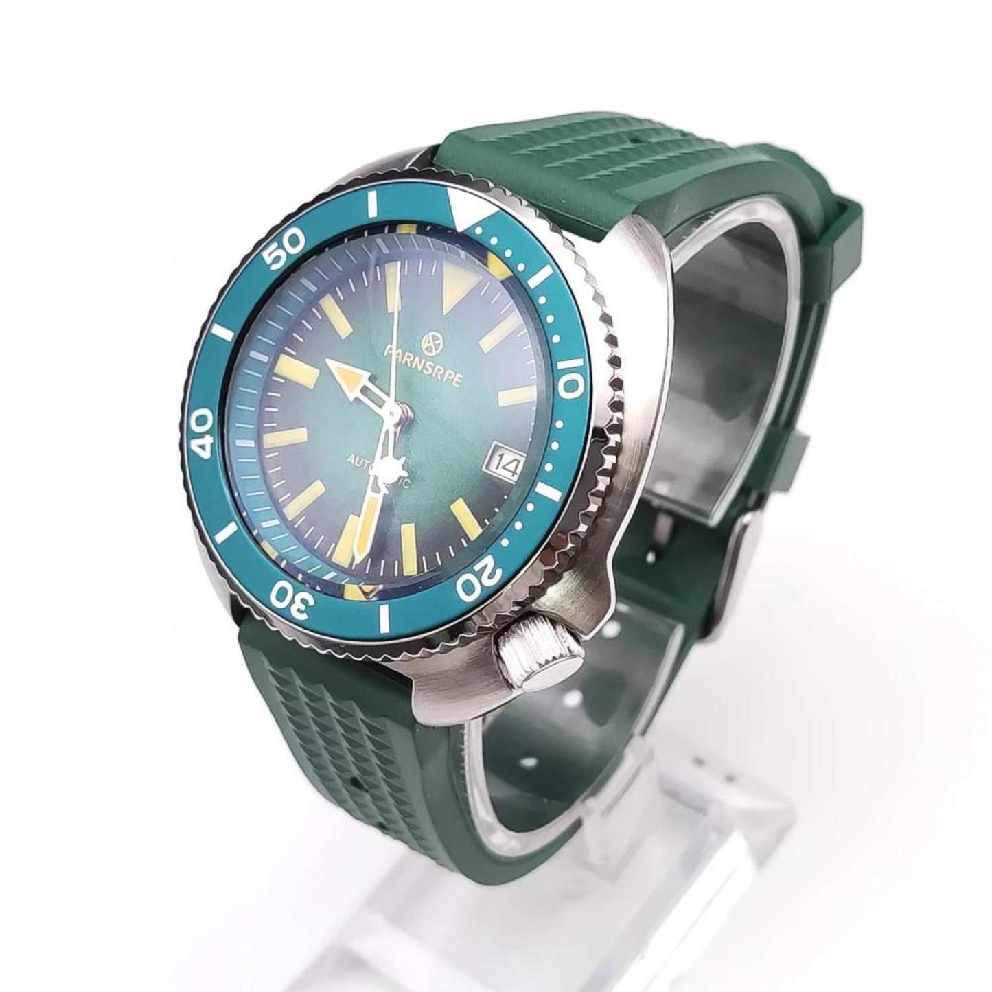 Luxury Diver's Men's Watch Abalone Dial NH35A Movement Sapphire Glass