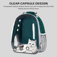 Transparent Capsule Bubble Cat Pet Backpack: Breathable Carrier for Travel with Small Animals, Puppies, Kittens, and Birds