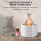 KINSCOTER Simulated Flame Aroma Diffuser - Ultrasonic Cool Mist Humidifier, LED Essential Oil Lamp, and Fogger