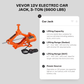 VEVOR 12V Electric Car Jack, 3-Ton (6600 lbs) Portable Scissor Jack for SUV, Truck, and Sedan Tire Replacement