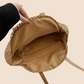 Round Straw Woven Shoulder Bag for Women – Large Capacity, Hollow Out Design, Vacation Beach Tote