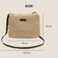 Casual Designer Solid Color Straw Bags for Women – Crossbody Beach Vacation Shoulder Bag