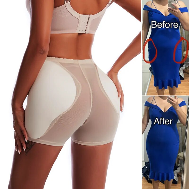 Butt Lifter and Waist Trainer with Sponge Padding - Fake Booty Enhancer