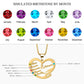 Mom's Love Treasures: Personalized Birthstone Heart Necklace