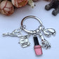 Nail Art Keychain with Nail Polish Nail Clippers Thoughtful Gift